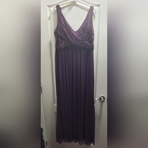 Gorgeous Eggplant Purple Long Dress Size 14